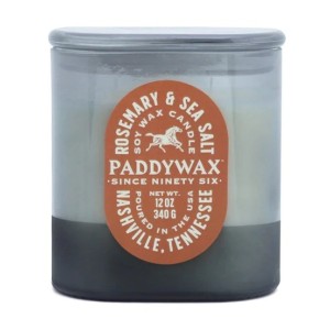 Ароматна соева свещ Падивакс Виста в стъкленица - Син деним - розмарин и морска сол